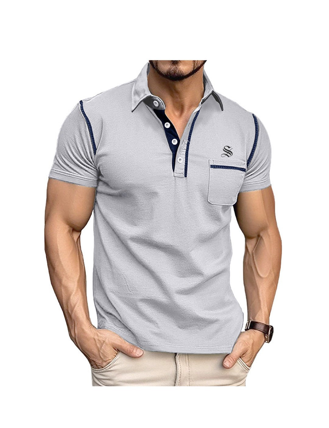 Kusfoc - Polo Shirt for Men - Sarman Fashion - Wholesale Clothing Fashion Brand for Men from Canada