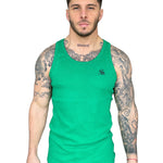 Landrow- Green Tank Top for Men - Sarman Fashion - Wholesale Clothing Fashion Brand for Men from Canada