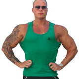 Landrow- Green Tank Top for Men - Sarman Fashion - Wholesale Clothing Fashion Brand for Men from Canada