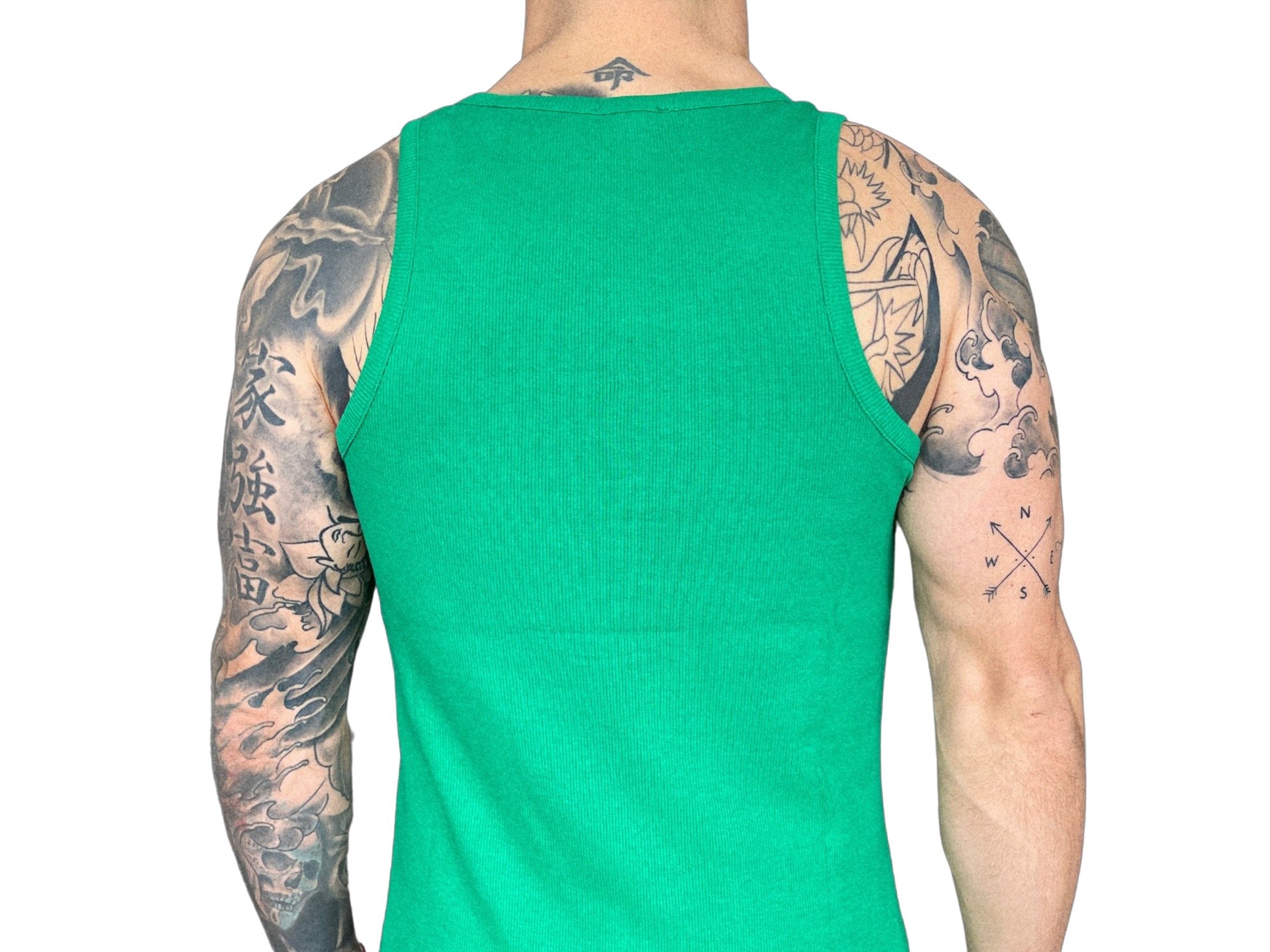 Landrow- Green Tank Top for Men - Sarman Fashion - Wholesale Clothing Fashion Brand for Men from Canada