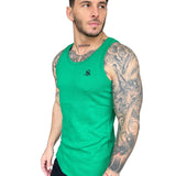 Landrow- Green Tank Top for Men - Sarman Fashion - Wholesale Clothing Fashion Brand for Men from Canada