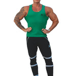 Landrow- Green Tank Top for Men - Sarman Fashion - Wholesale Clothing Fashion Brand for Men from Canada