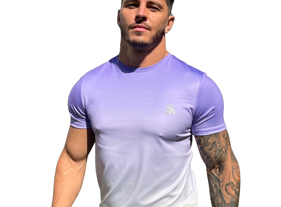 Larkspur - Blue/White T-Shirt Men – Sarman Fashion - Wholesale Clothing Fashion Brand for Men from Canada