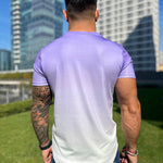 Larkspur - Blue/White T-Shirt for Men (PRE-ORDER DISPATCH DATE 25 DECEMBER 2021) - Sarman Fashion - Wholesale Clothing Fashion Brand for Men from Canada