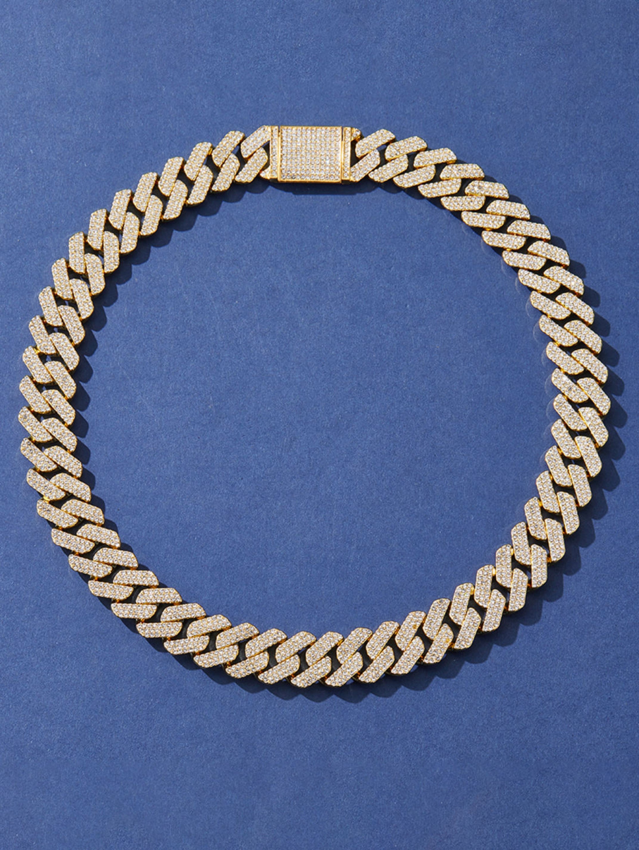 Laru - Unisex Cuban Chain & Bracelet - Sarman Fashion - Wholesale Clothing Fashion Brand for Men from Canada