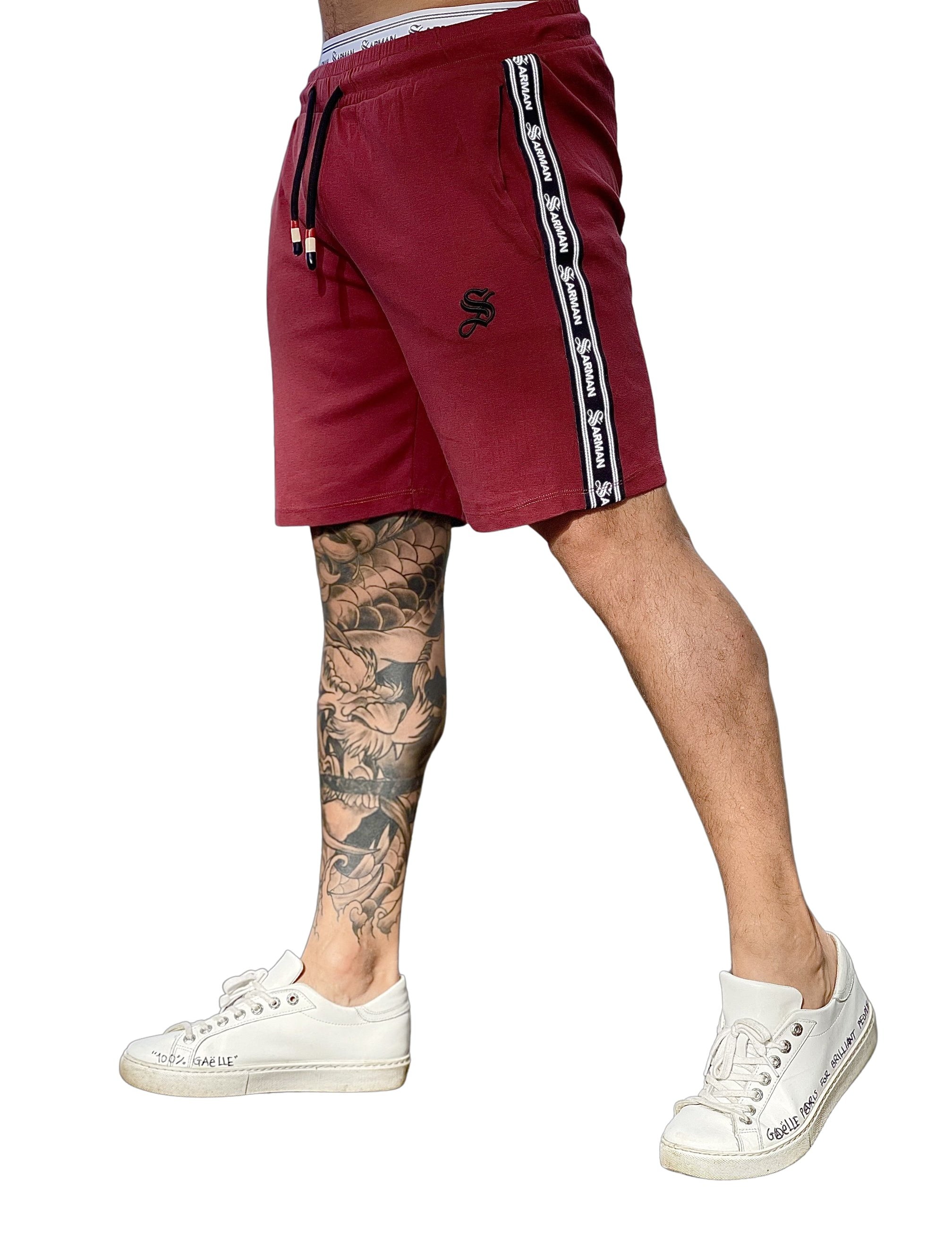 Legacy - Burgondy Shorts for Men - Sarman Fashion - Wholesale Clothing Fashion Brand for Men from Canada