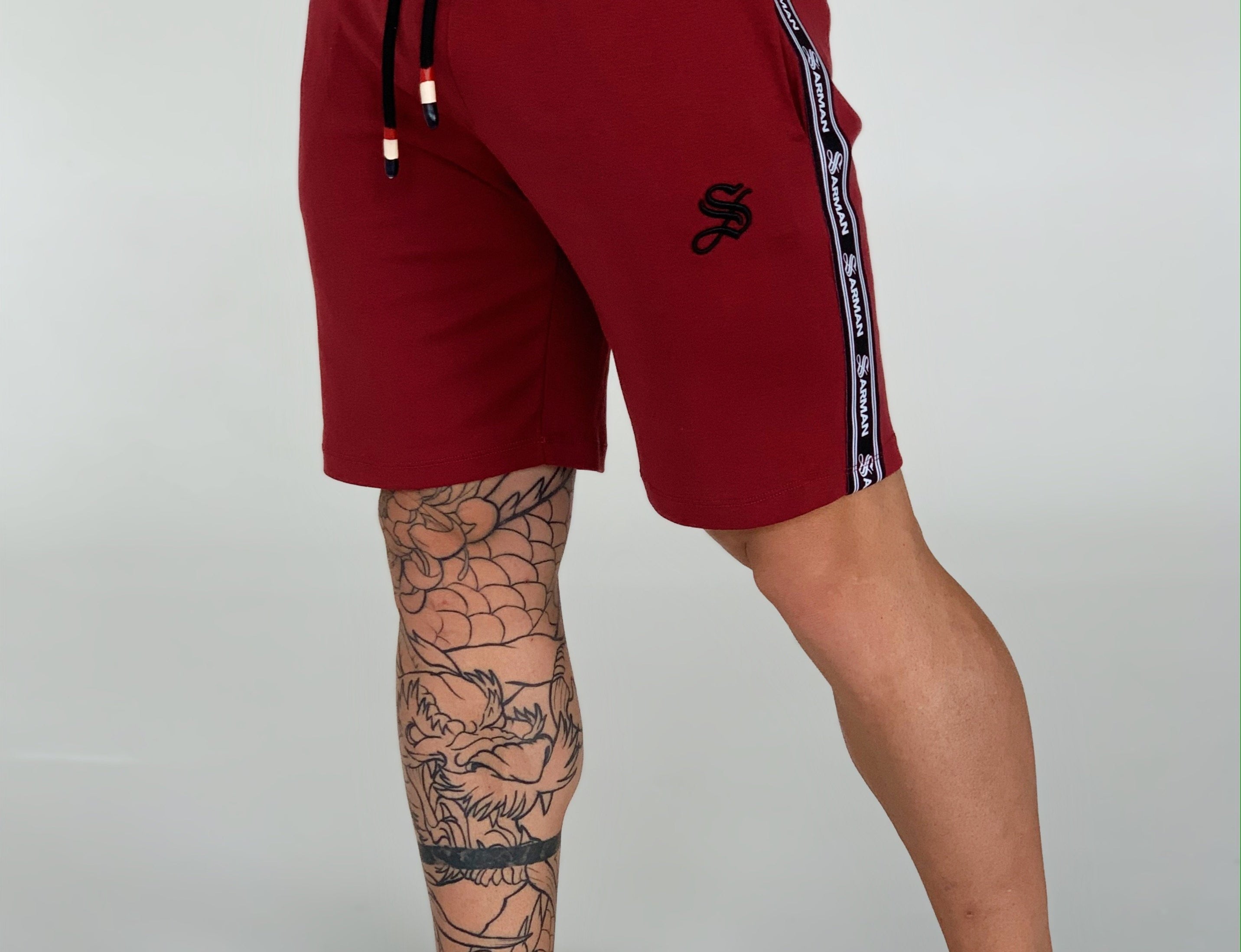 Legacy - Burgondy Shorts for Men (PRE-ORDER DISPATCH DATE 1 JUIN 2021) - Sarman Fashion - Wholesale Clothing Fashion Brand for Men from Canada