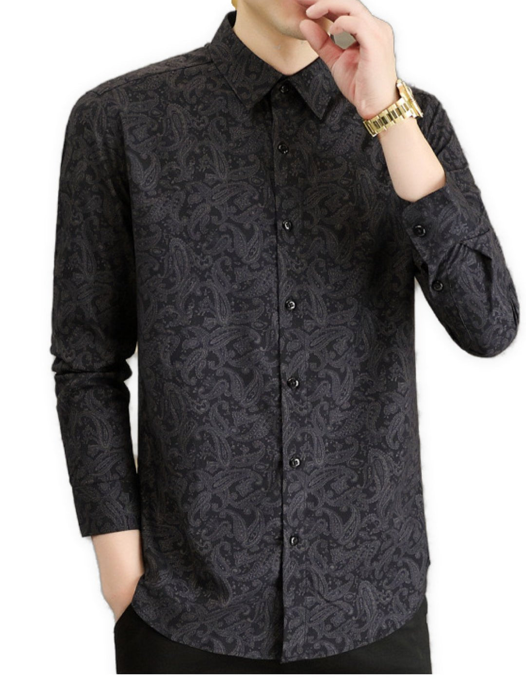 Levir - Long Sleeves Shirt for Men - Sarman Fashion - Wholesale Clothing Fashion Brand for Men from Canada