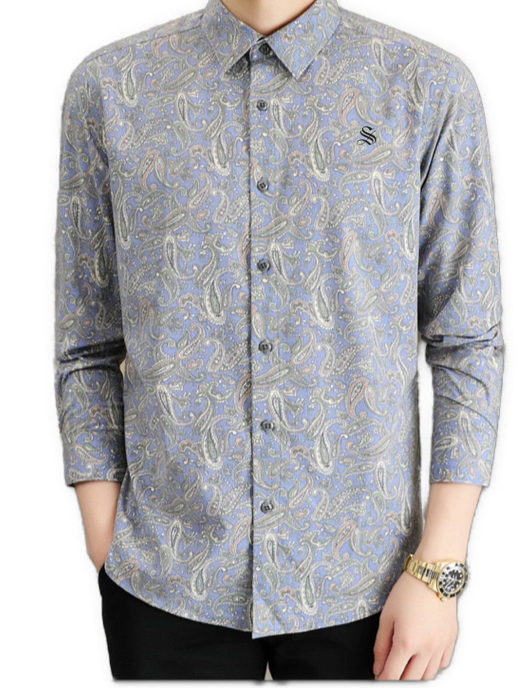 Levir - Long Sleeves Shirt for Men - Sarman Fashion - Wholesale Clothing Fashion Brand for Men from Canada