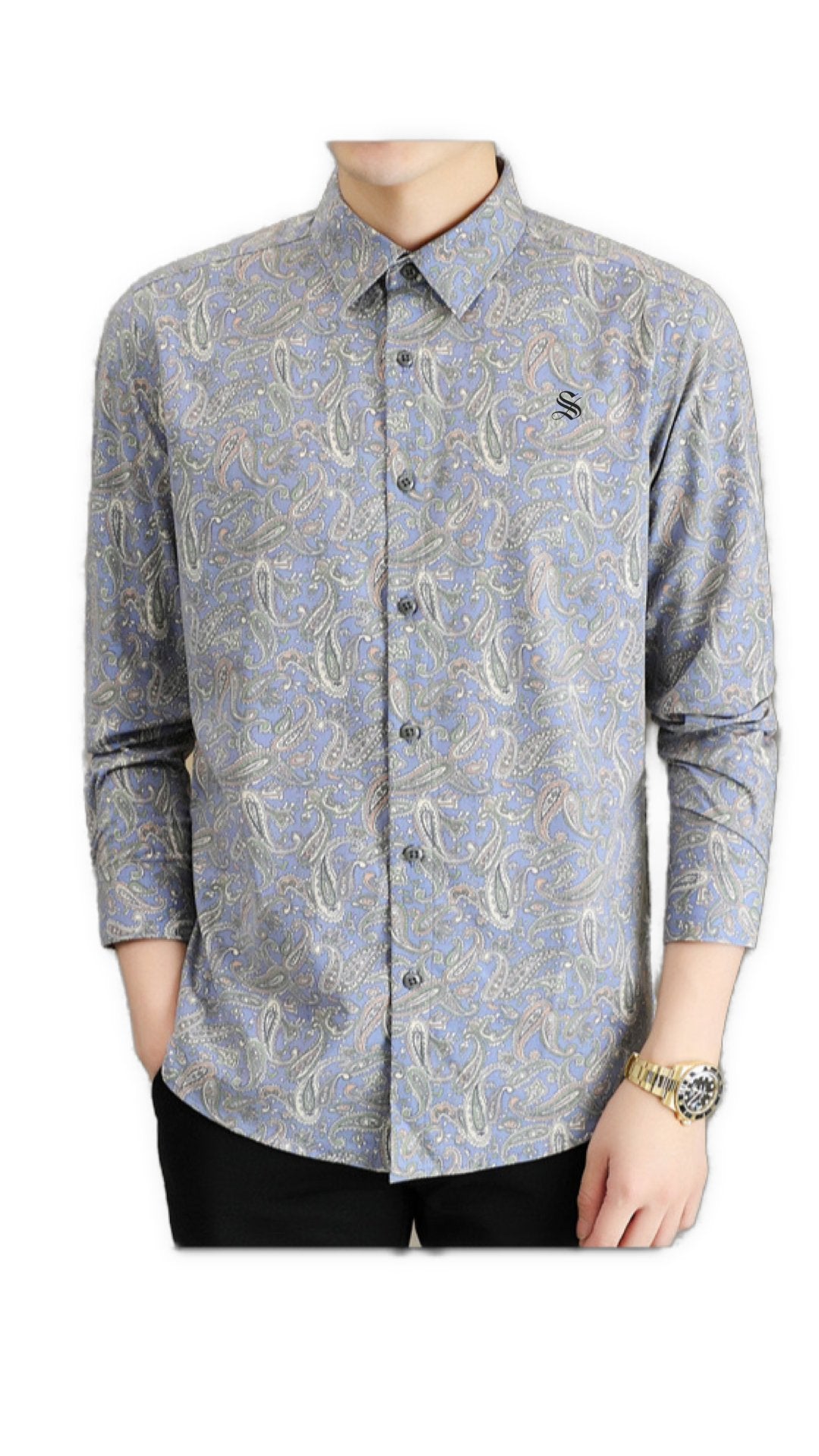 Levir - Long Sleeves Shirt for Men - Sarman Fashion - Wholesale Clothing Fashion Brand for Men from Canada