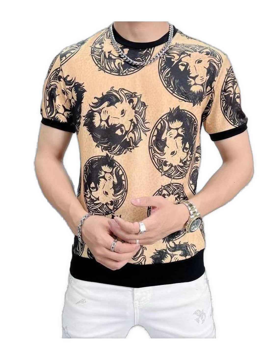 LionK - T-Shirt for Men - Sarman Fashion - Wholesale Clothing Fashion Brand for Men from Canada
