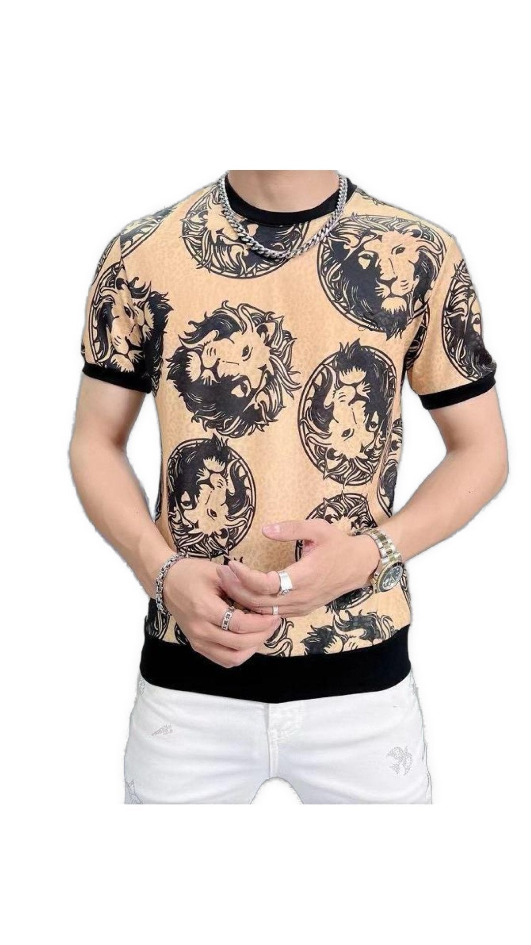LionK - T-Shirt for Men - Sarman Fashion - Wholesale Clothing Fashion Brand for Men from Canada