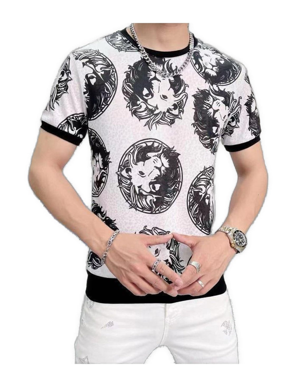 LionK - T-Shirt for Men - Sarman Fashion - Wholesale Clothing Fashion Brand for Men from Canada