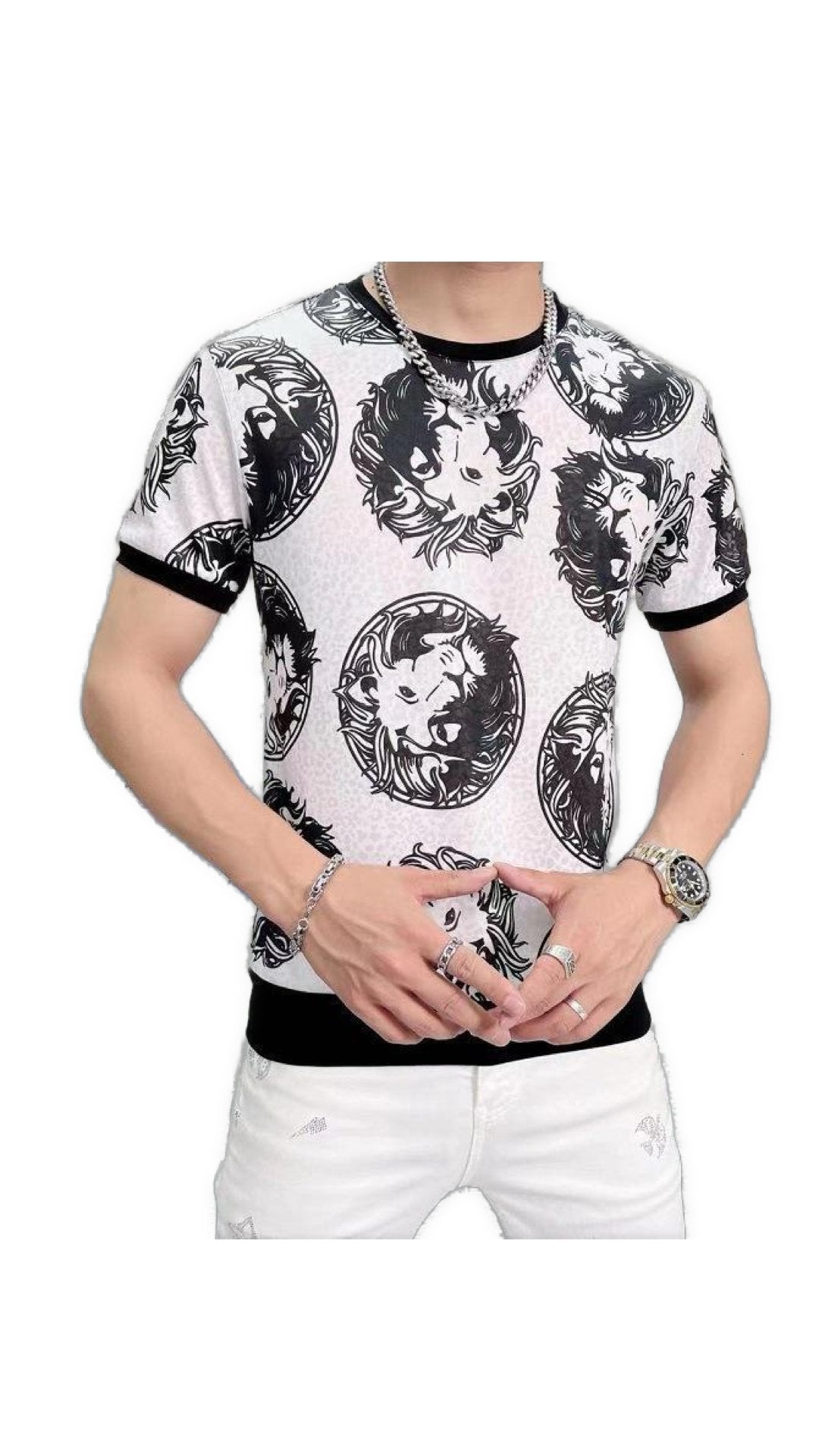 LionK - T-Shirt for Men - Sarman Fashion - Wholesale Clothing Fashion Brand for Men from Canada