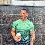 Lizard - Khaki Green/Black T-shirt for Men - Sarman Fashion - Wholesale Clothing Fashion Brand for Men from Canada