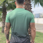 Lizard - Khaki Green/Black T-shirt for Men (PRE-ORDER DISPATCH DATE 1 JUIN 2021) - Sarman Fashion - Wholesale Clothing Fashion Brand for Men from Canada