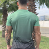 Lizard - Khaki Green/Black T-shirt for Men (PRE-ORDER DISPATCH DATE 1 JUIN 2021) - Sarman Fashion - Wholesale Clothing Fashion Brand for Men from Canada