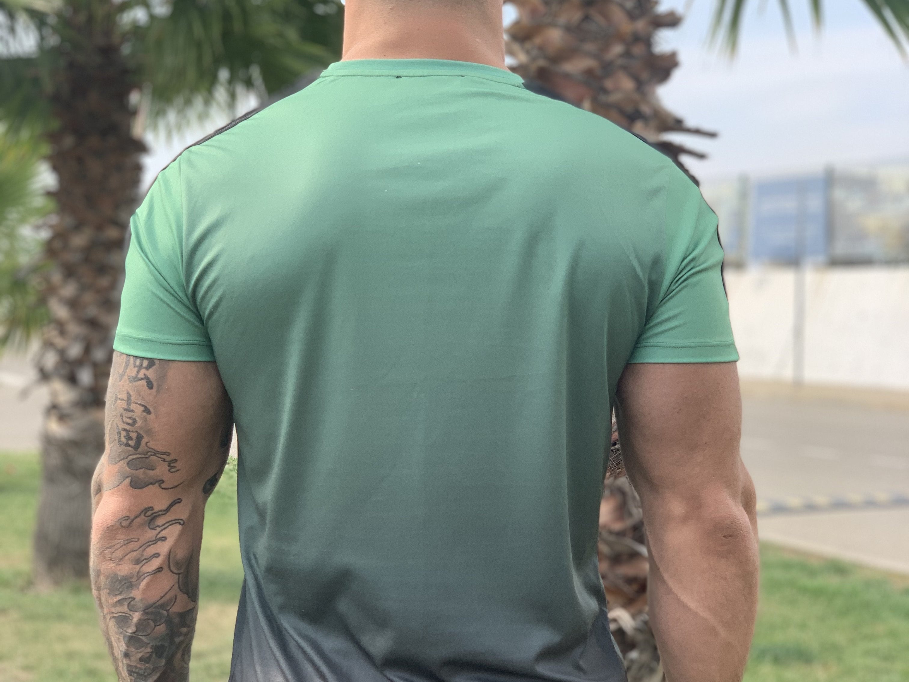 Lizard - Khaki Green/Black T-shirt for Men (PRE-ORDER DISPATCH DATE 1 JUIN 2021) - Sarman Fashion - Wholesale Clothing Fashion Brand for Men from Canada