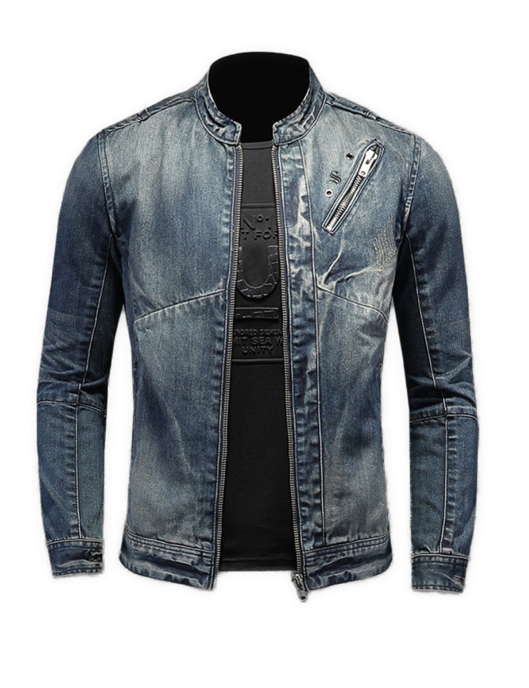 LKO 2 - Long Sleeve Jeans Jacket for Men - Sarman Fashion - Wholesale Clothing Fashion Brand for Men from Canada