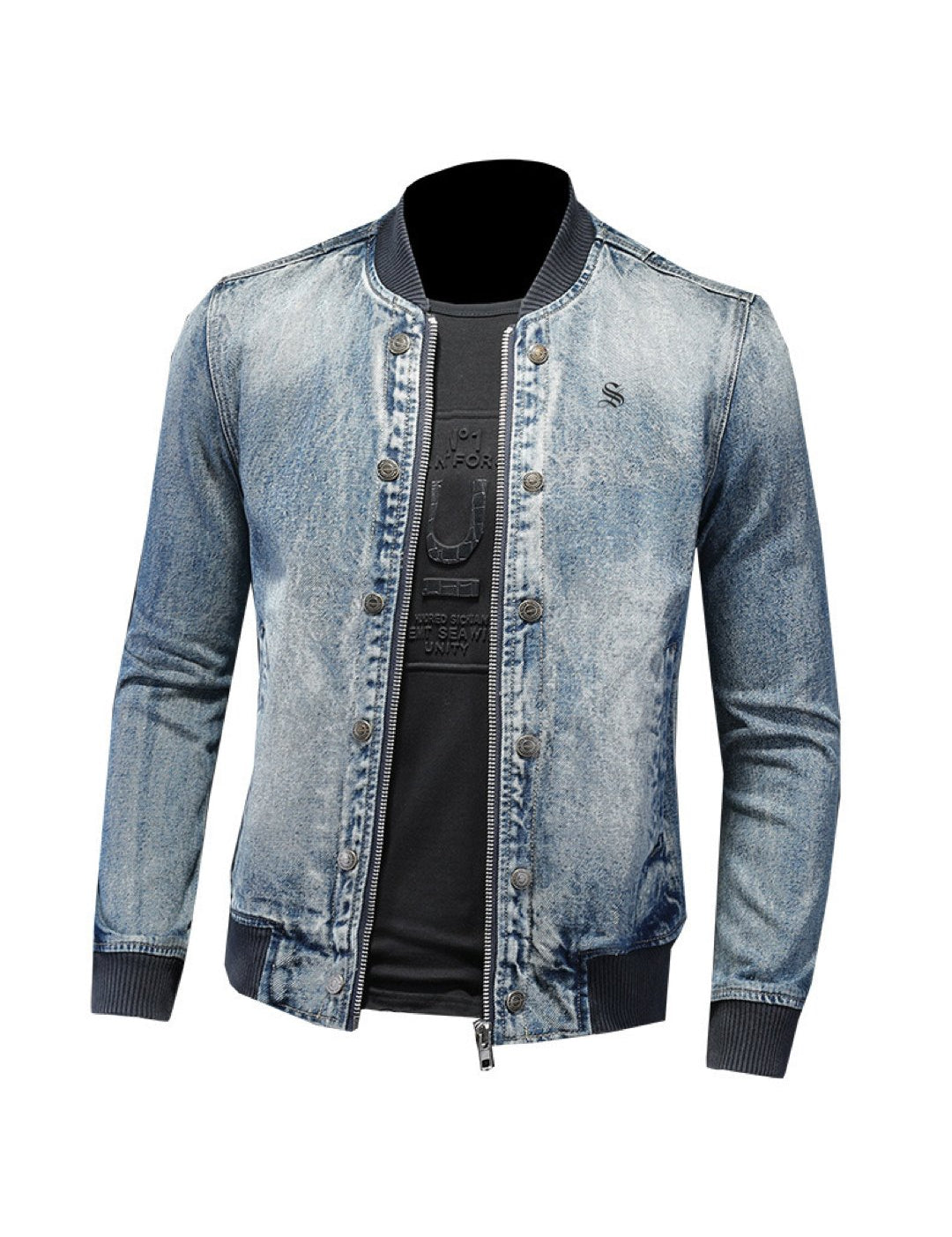 LKO 4 - Long Sleeve Jeans Jacket for Men - Sarman Fashion - Wholesale Clothing Fashion Brand for Men from Canada