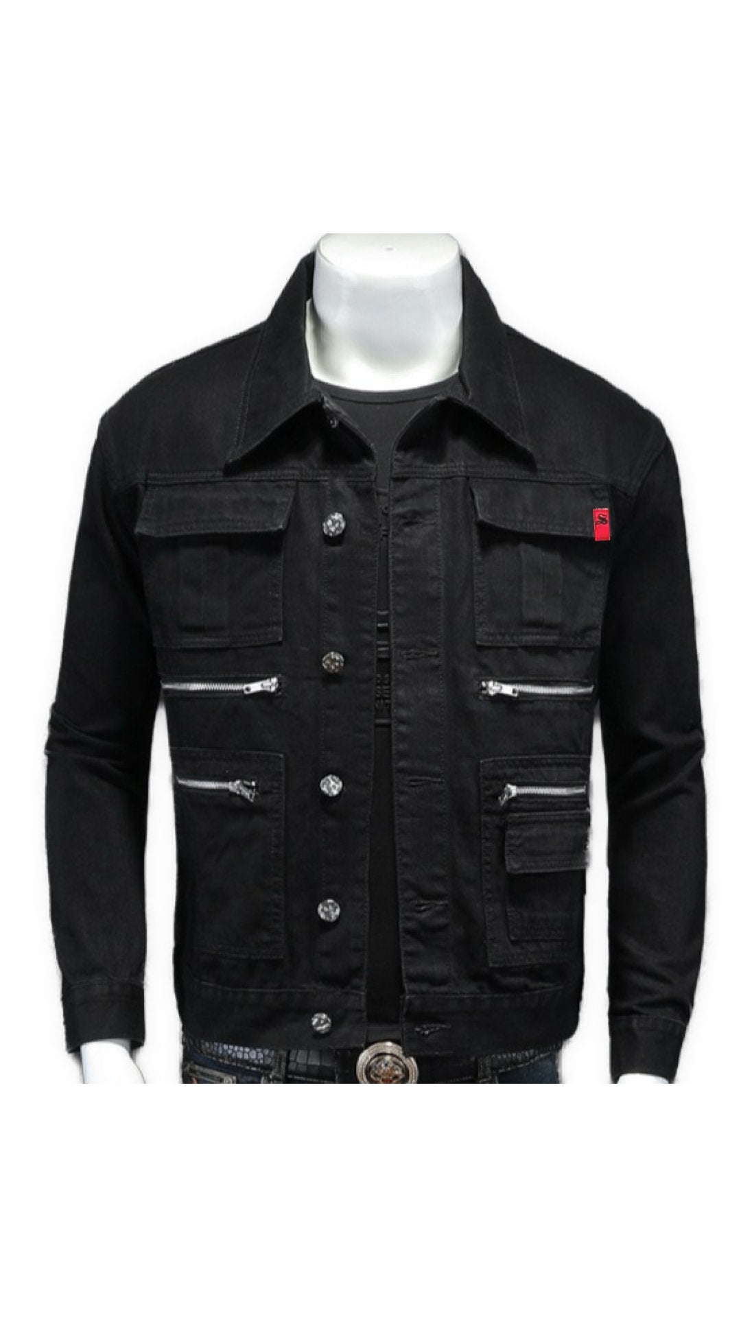LKO 5 - Long Sleeve Jeans Jacket for Men - Sarman Fashion - Wholesale Clothing Fashion Brand for Men from Canada