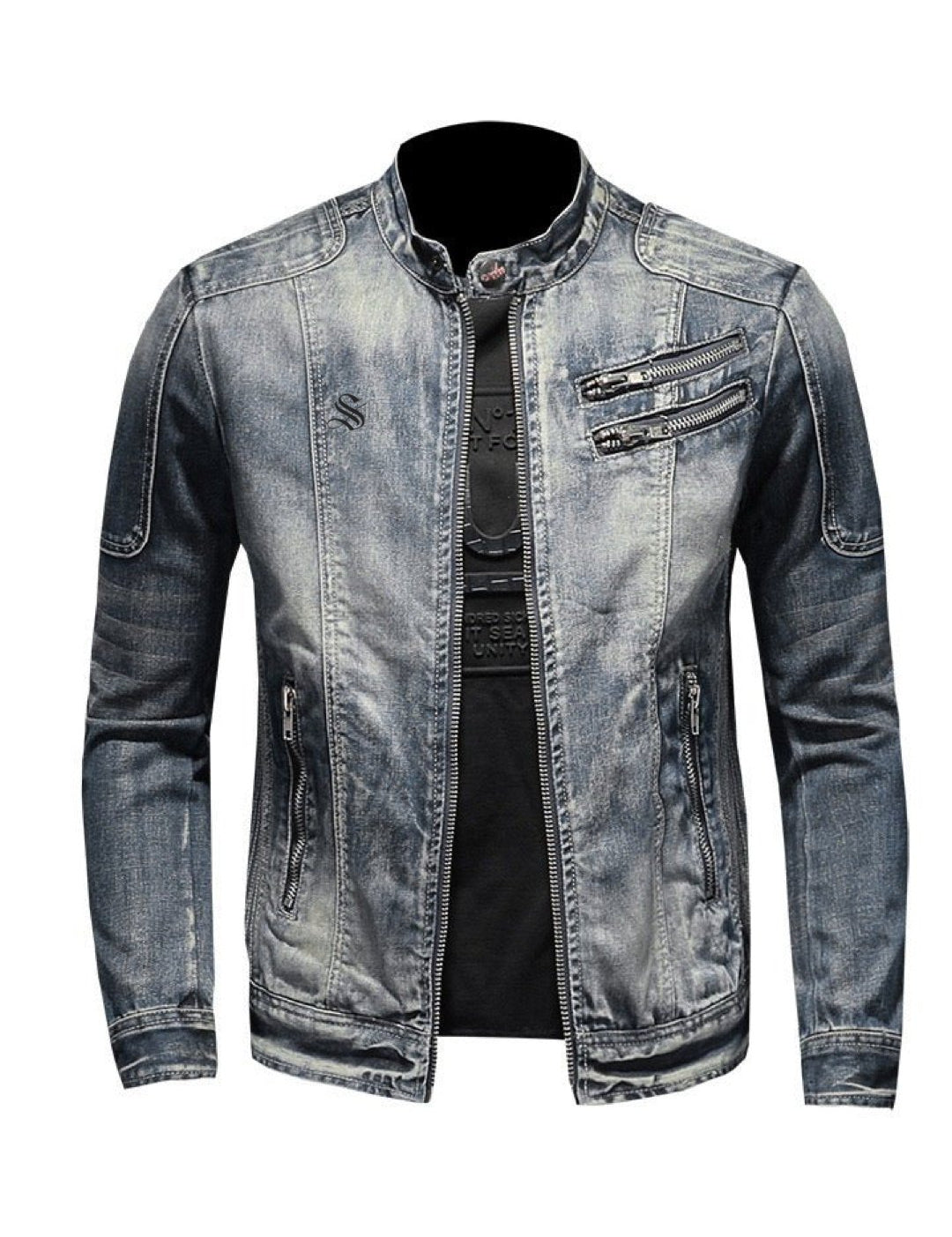 LKO - Long Sleeve Jeans Jacket for Men - Sarman Fashion - Wholesale Clothing Fashion Brand for Men from Canada