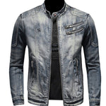 LKO - Long Sleeve Jeans Jacket for Men - Sarman Fashion - Wholesale Clothing Fashion Brand for Men from Canada