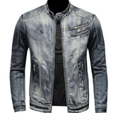 LKO - Long Sleeve Jeans Jacket for Men - Sarman Fashion - Wholesale Clothing Fashion Brand for Men from Canada