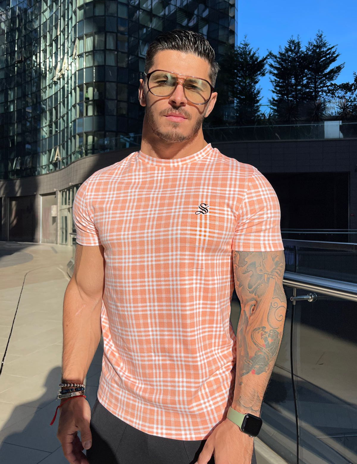 LOCO - Orange T-shirt for Men (PRE-ORDER DISPATCH DATE 15 APRIL 2023) - Sarman Fashion - Wholesale Clothing Fashion Brand for Men from Canada