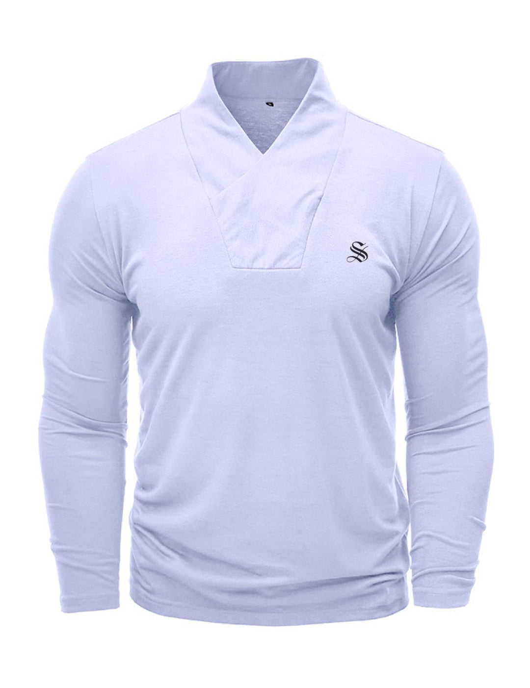 - Long Sleeve High Neck Shirt for Men - Sarman Fashion - Wholesale Clothing Fashion Brand for Men from Canada
