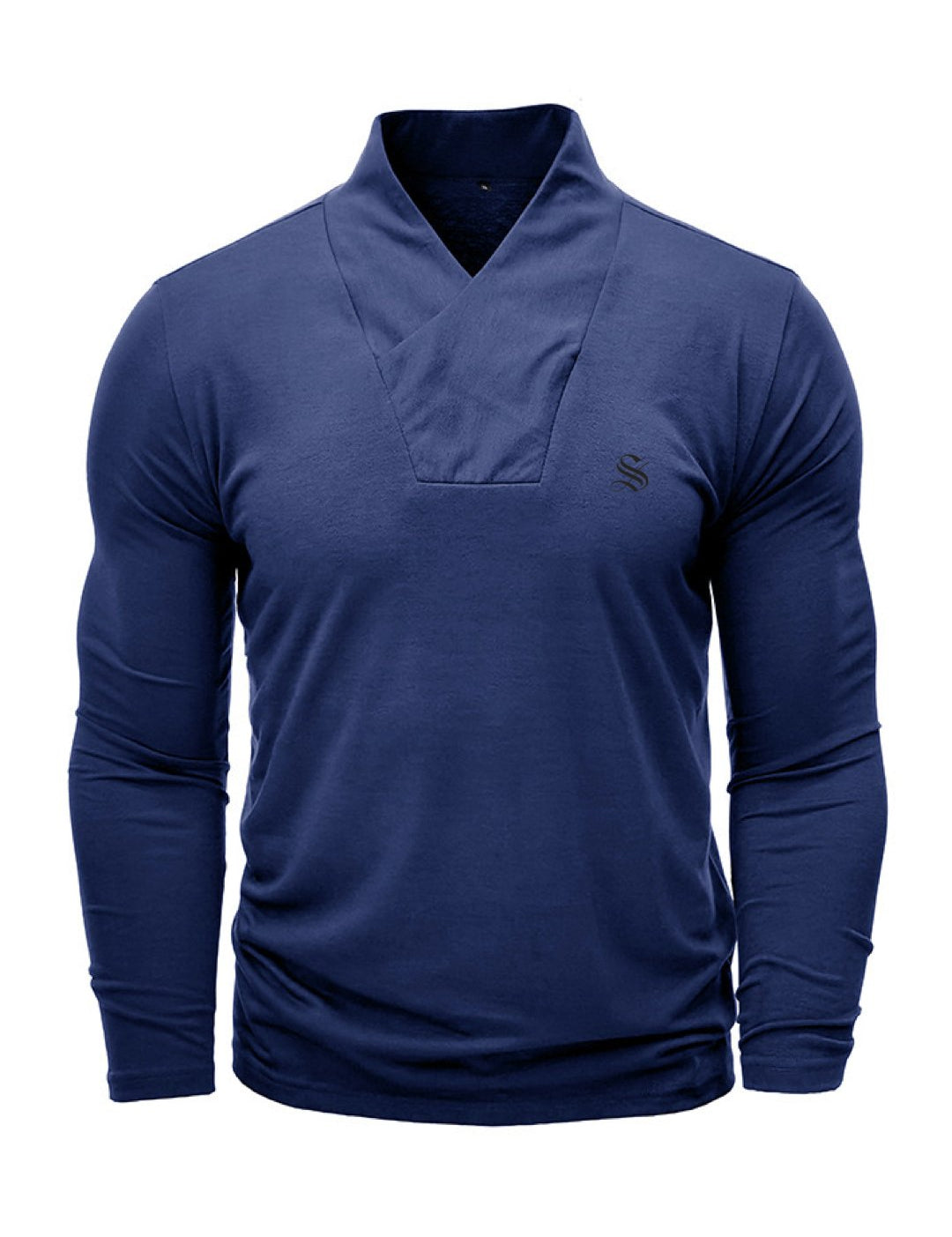 - Long Sleeve High Neck Shirt for Men - Sarman Fashion - Wholesale Clothing Fashion Brand for Men from Canada
