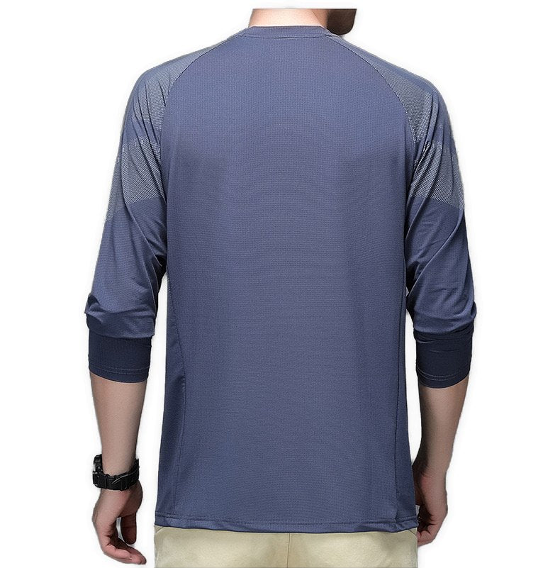 LongWorkout - Long Sleeve Shirt for Men - Sarman Fashion - Wholesale Clothing Fashion Brand for Men from Canada