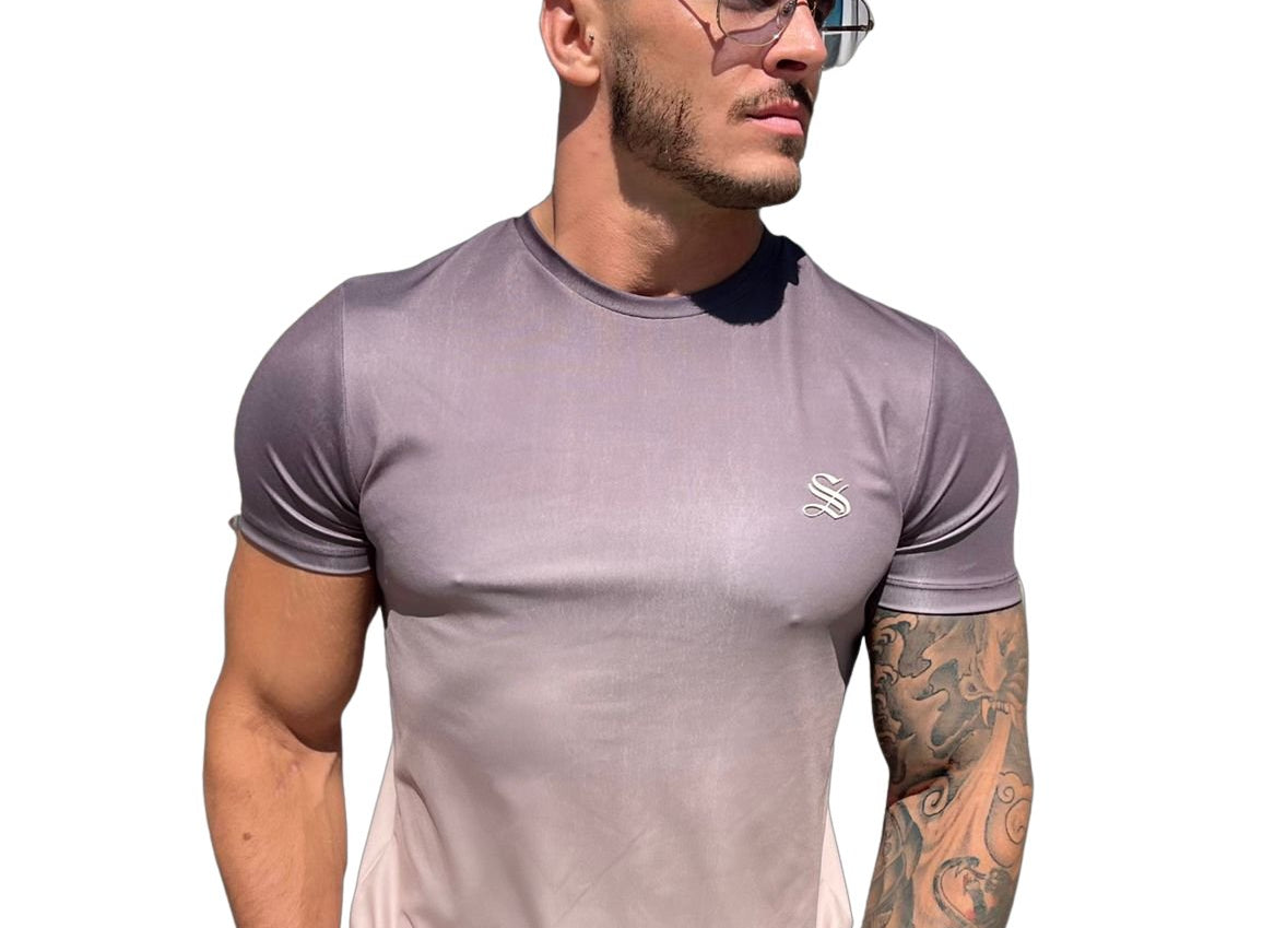 Lounge- Blue/Beige T-Shirt for Men (PRE-ORDER DISPATCH DATE 25 DECEMBER 2021) - Sarman Fashion - Wholesale Clothing Fashion Brand for Men from Canada