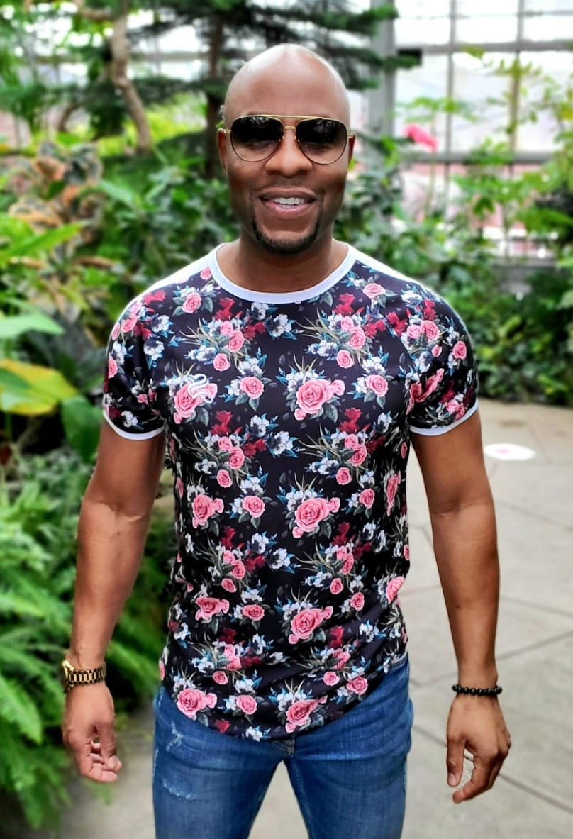 Lover Boy - Flower Design T-shirt for Men - Sarman Fashion - Wholesale Clothing Fashion Brand for Men from Canada