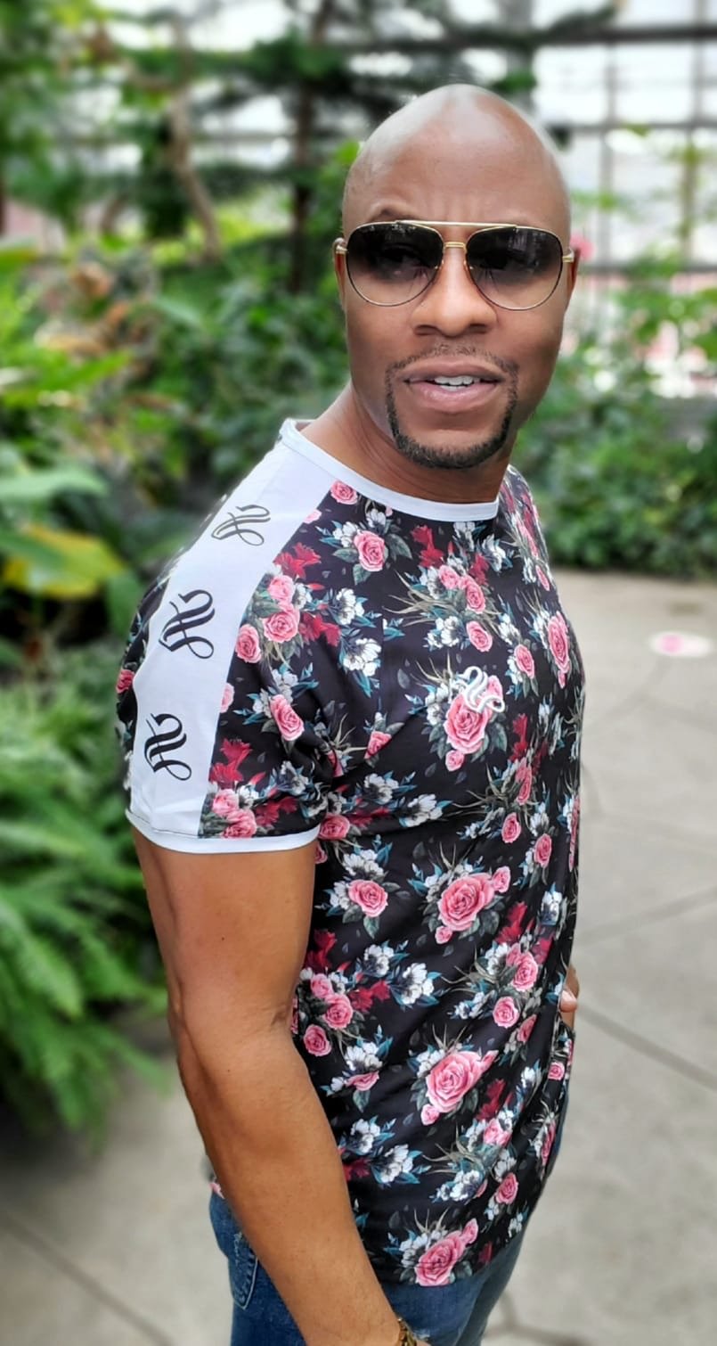 Lover Boy - Flower Design T-shirt for Men - Sarman Fashion - Wholesale Clothing Fashion Brand for Men from Canada