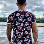 Lover Boy - Flower Design T-shirt for Men (PRE-ORDER DISPATCH DATE 25 SEPTEMBER) - Sarman Fashion - Wholesale Clothing Fashion Brand for Men from Canada