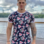 Lover Boy - Flower Design T-shirt for Men (PRE-ORDER DISPATCH DATE 25 SEPTEMBER) - Sarman Fashion - Wholesale Clothing Fashion Brand for Men from Canada