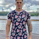 Lover Boy - Flower Design T-shirt for Men (PRE-ORDER DISPATCH DATE 25 SEPTEMBER) - Sarman Fashion - Wholesale Clothing Fashion Brand for Men from Canada