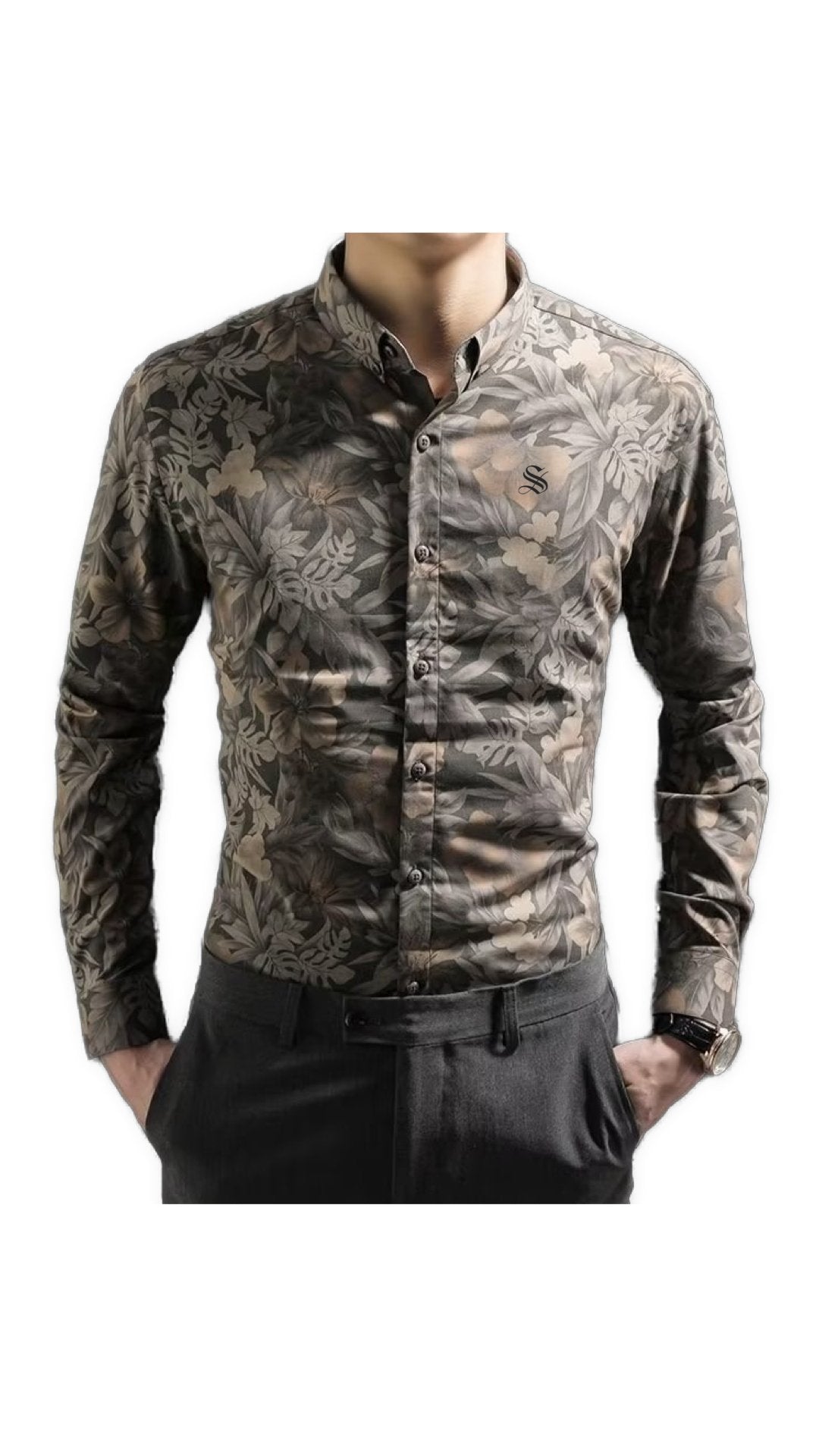 Lucum - Long Sleeves Shirt for Men - Sarman Fashion - Wholesale Clothing Fashion Brand for Men from Canada