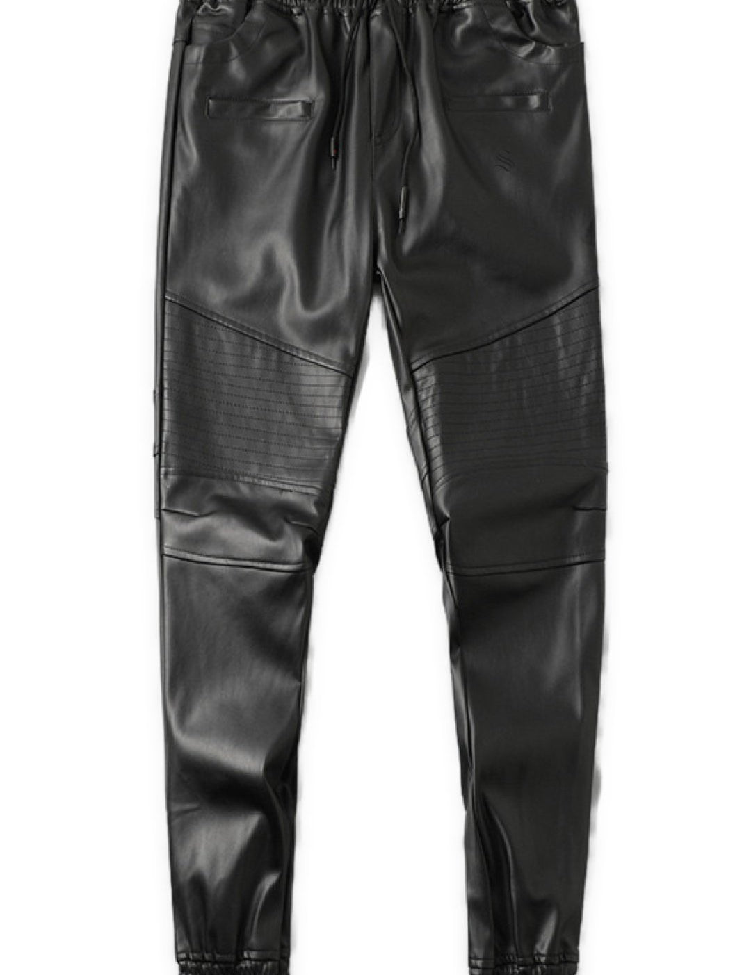 Luodria - Pu Leather Joggers for Men - Sarman Fashion - Wholesale Clothing Fashion Brand for Men from Canada
