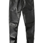 Luodria - Pu Leather Joggers for Men - Sarman Fashion - Wholesale Clothing Fashion Brand for Men from Canada