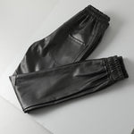 Luodria - Pu Leather Joggers for Men - Sarman Fashion - Wholesale Clothing Fashion Brand for Men from Canada