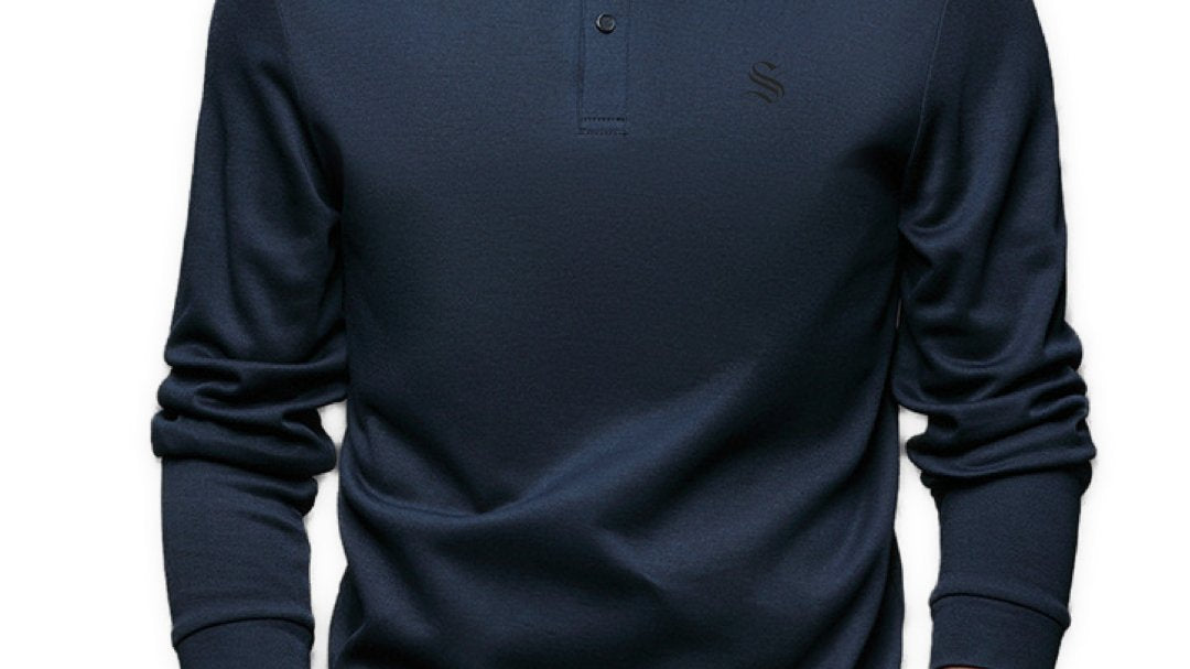Lutlu - Long Sleeves Polo Shirt for Men - Sarman Fashion - Wholesale Clothing Fashion Brand for Men from Canada