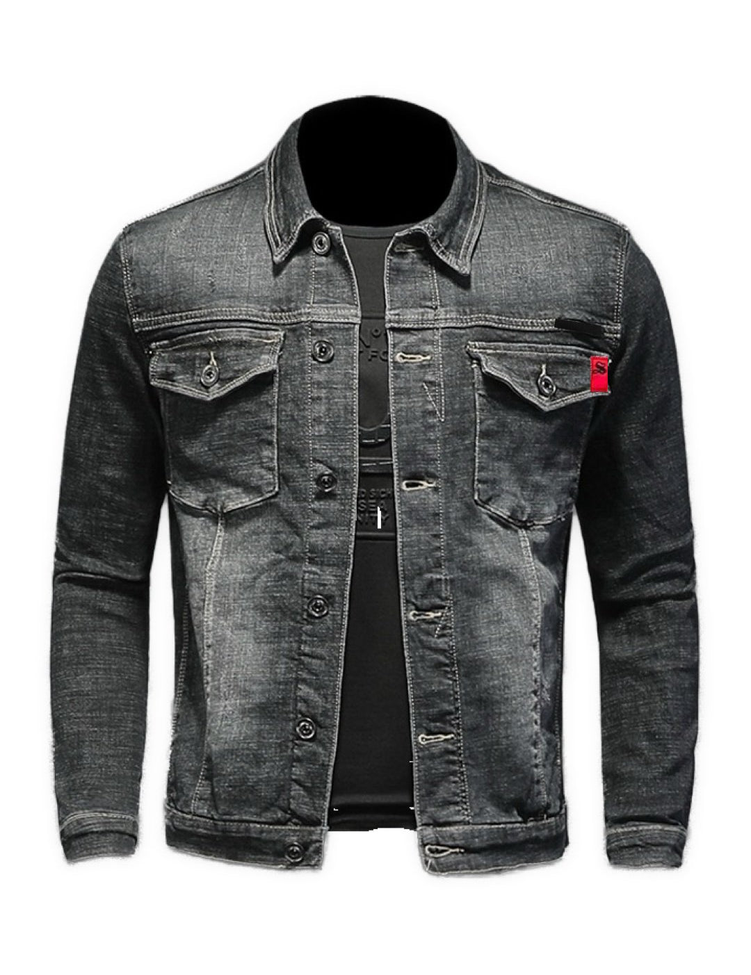 Manro - Long Sleeve Jeans Jacket for Men - Sarman Fashion - Wholesale Clothing Fashion Brand for Men from Canada