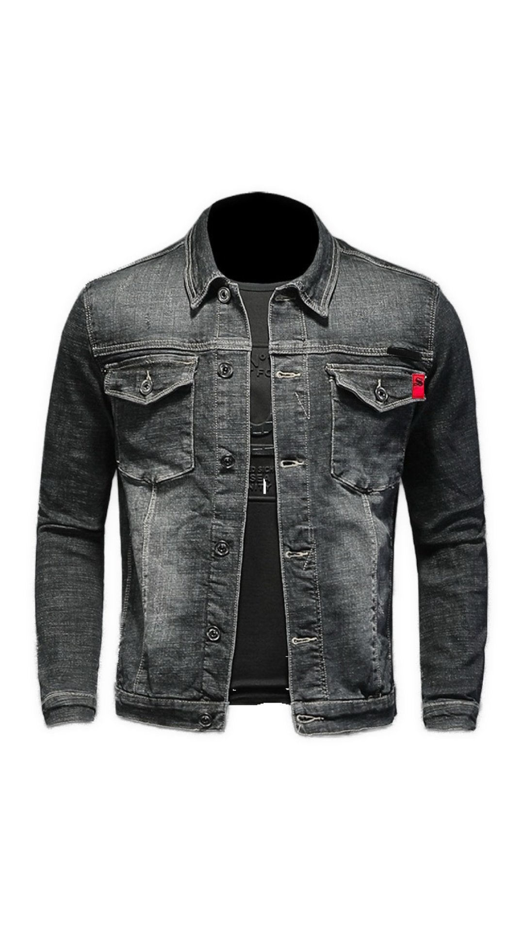 Manro - Long Sleeve Jeans Jacket for Men - Sarman Fashion - Wholesale Clothing Fashion Brand for Men from Canada