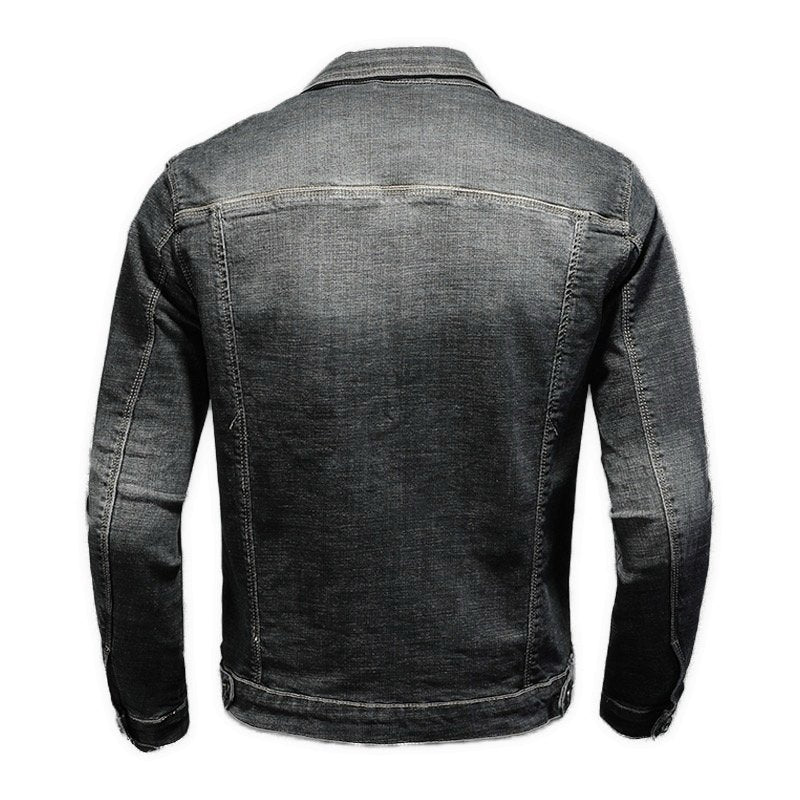 Manro - Long Sleeve Jeans Jacket for Men - Sarman Fashion - Wholesale Clothing Fashion Brand for Men from Canada