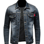 Manro - Long Sleeve Jeans Jacket for Men - Sarman Fashion - Wholesale Clothing Fashion Brand for Men from Canada