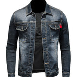 Manro - Long Sleeve Jeans Jacket for Men - Sarman Fashion - Wholesale Clothing Fashion Brand for Men from Canada