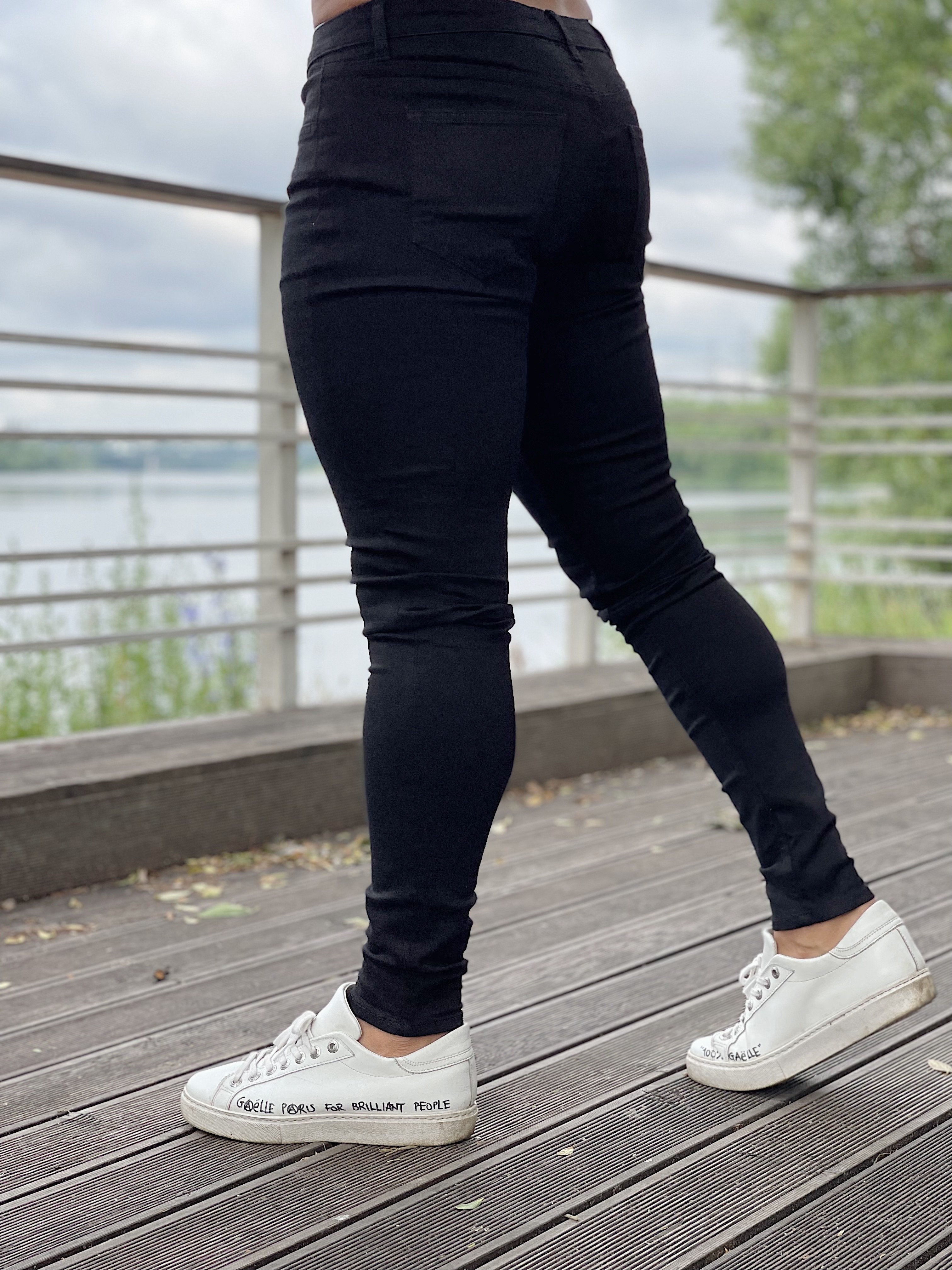 MasterPiece - Black Skinny Jeans for Men (PRE-ORDER DISPATCH DATE 25 September 2024) - Sarman Fashion - Wholesale Clothing Fashion Brand for Men from Canada
