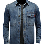 Matruha - Long Sleeve Jeans Jacket for Men - Sarman Fashion - Wholesale Clothing Fashion Brand for Men from Canada